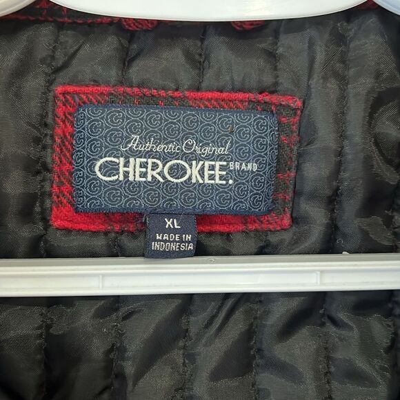 Cherokee Red and Black Heavy Shacket Size XL - Picture 4 of 15
